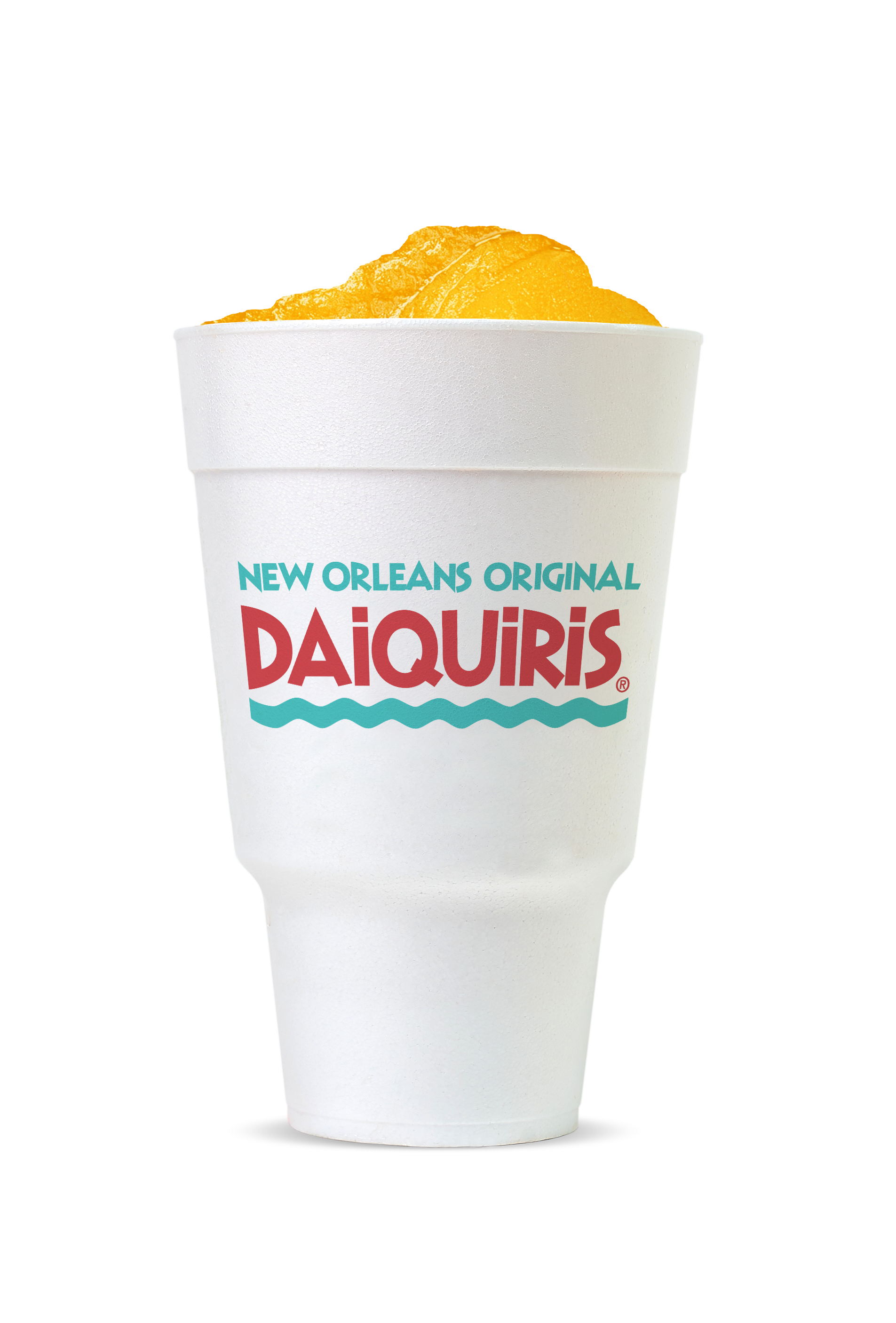 Orange daiquiri in large cup