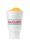 Orange daiquiri in large cup
