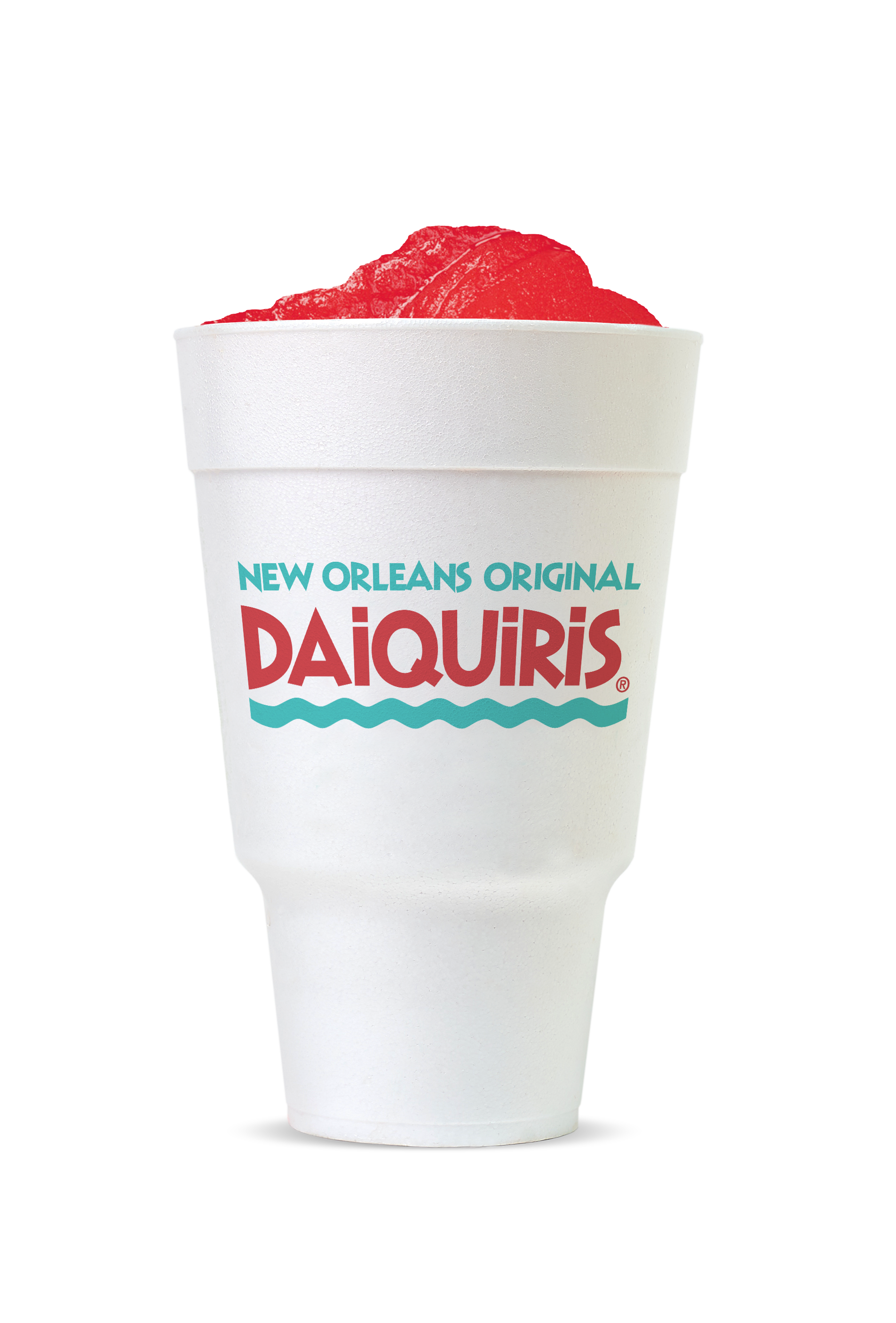Red daiquiri in large cup